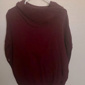 Sisters Cowl Neck Poncho Sweater